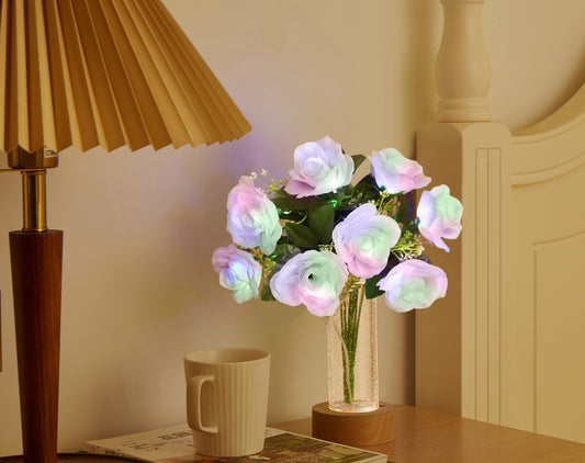 Love flowers but are allergic to them? An artificial rose flowers led lights can help you solve it.