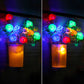 Decorative Artificial Hanging Rose with LED Lights 4-Color