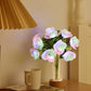 Artificial Rose Flowers LED Lights with Vase 4-Color LED